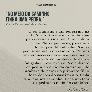 No meio do caminho tinha uma pedra