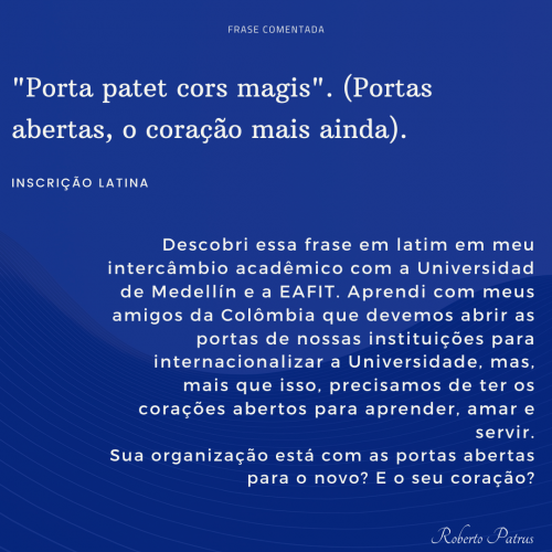 Porta patet cors magis